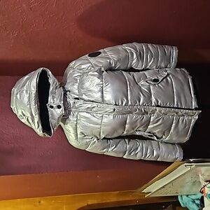 Diesel Silver Kids Puffer Jacket